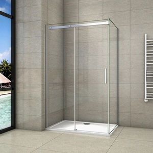 H K - Obdĺžnikový sprchovací kút HARMONY 100x80cm, L / P variant vrátane sprchovej vaničky z liateho mramoru SE-HARMONY10080 / ROCKY-10080 vyobraziť