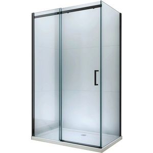 MEXEN/S - OMEGA sprchovací kút 130x70, transparent, čierna 825-130-070-70-00 vyobraziť