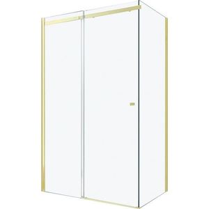MEXEN/S - OMEGA sprchovací kút 130x70, transparent, zlatá 825-130-070-50-00 vyobraziť