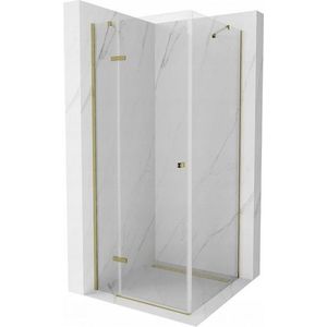 MEXEN/S - ROMA sprchovací kút 100 x 100 cm, transparent, zlatý 854-100-100-50-00 vyobraziť