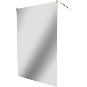 MEXEN/S - KIOTO samostatne stojaca sprchová zástena 100 x 200, zrkadlové, zlatá 800-100-002-50-50 vyobraziť