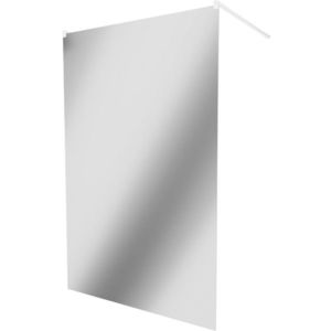 MEXEN/S - KIOTO samostatne stojaca sprchová zástena 100 x 200, zrkadlové 8 mm, biela 800-100-002-20-50 vyobraziť