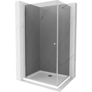 MEXEN/S - Pretória sprchovací kút 70x90, grafit, chróm + sprchová vanička vrátane sifónu 852-070-090-01-40-4010 vyobraziť