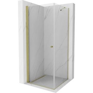 MEXEN/S - Pretória sprchovací kút 100x100, transparent, zlatá 852-100-100-50-00 vyobraziť