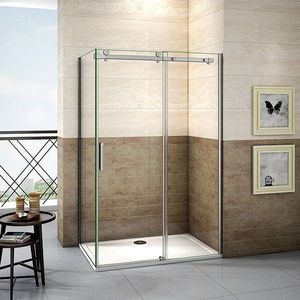 H K - Štvorcový sprchovací kút DIAMOND 100x100 cm vrátane sprchovej vaničky z liateho mramoru SE- DIAMOND100100/SE-THOR-100SQ vyobraziť