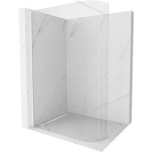 MEXEN/S - Kioto Sprchová zástena WALK-IN zaoblená 80 x 200, transparent 8 mm, biela 800-080-101-20-06 vyobraziť