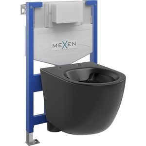 MEXEN/S - WC predstenová inštalačná sada Fenix XS-F s misou WC Lena, čierna mat 6803322XX85 vyobraziť