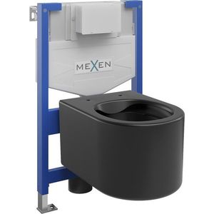 MEXEN/S - WC predstenová inštalačná sada Fenix XS-F s misou WC Sofia, čierna mat 6803354XX85 vyobraziť
