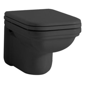 KERASAN - WALDORF závesná WC misa, 37x55cm, čierna mat 411531 vyobraziť