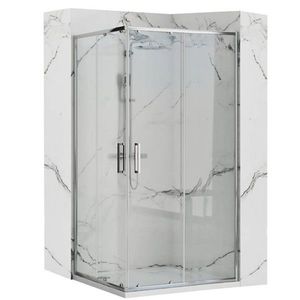 REA/S - Sprchovací kút PUNTO 80x100 + biela sprchová vanička Savoy KPL-K1009 vyobraziť