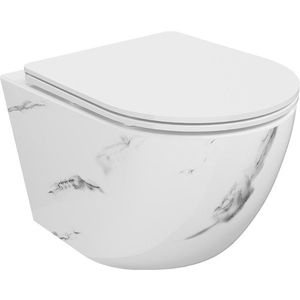 MEXEN - Lena Závesná WC misa vrátane sedátka s slow-slim, Duroplastu, biely kameň 30224092 vyobraziť