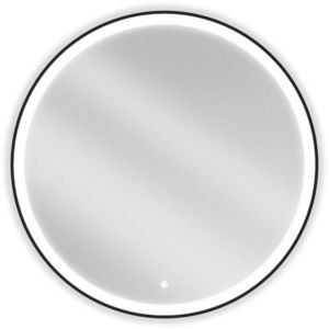 MEXEN - Esso zrkadlo s osvetlením 90 cm, LED 6000K čierny rám 9825-090-090-611-70 vyobraziť