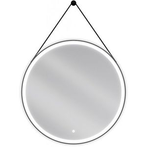 MEXEN - Reni zrkadlo s osvetlením, s 80 cm, LED 6000K, čierny rám 9812-080-080-611-70 vyobraziť