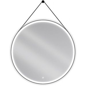 MEXEN - Reni zrkadlo s osvetlením, 100 cm, LED 6000K, čierny rám 9812-100-100-611-70 vyobraziť