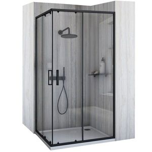 REA - Sprchovací kút City 80x100 Black Bez sprchovej vaničky REA-K6449 vyobraziť