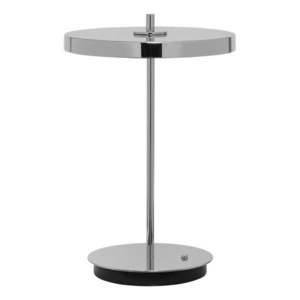 LED stolová lampa so stmievačom v striebornej farbe s kovovým tienidlom (výška 31 cm) Asteria Move – UMAGE vyobraziť