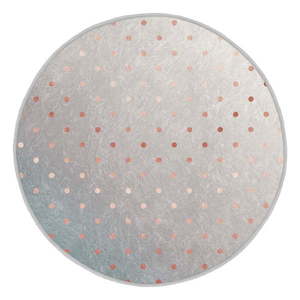Prateľný okrúhly koberec v sivo-medenej farbe vhodný pre robotické vysávače ø 100 cm Comfort – Mila Home vyobraziť