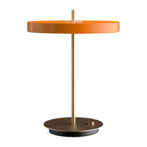 Oranžová LED stolová lampa so stmievačom s kovovým tienidlom (výška 41, 5 cm) Asteria Table – UMAGE vyobraziť