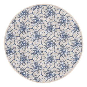 Modrý prateľný okrúhly koberec vhodný pre robotické vysávače ø 100 cm Comfort – Mila Home vyobraziť