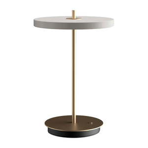 Svetlosivá LED stolová lampa so stmievačom s kovovým tienidlom (výška 31 cm) Asteria Move – UMAGE vyobraziť