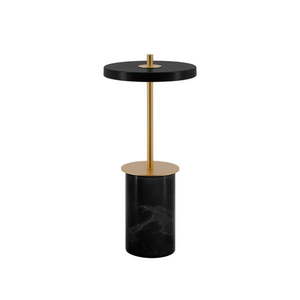 Čierna mramorová LED stolová lampa so stmievačom s kovovým tienidlom (výška 25, 5 cm) Asteria Move Mini – UMAGE vyobraziť
