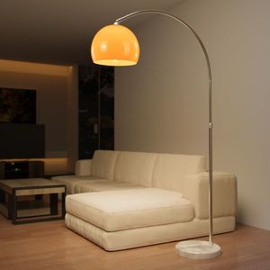 Jago stojacia oblúková lampa oranžová, 130 - 180 cm vyobraziť