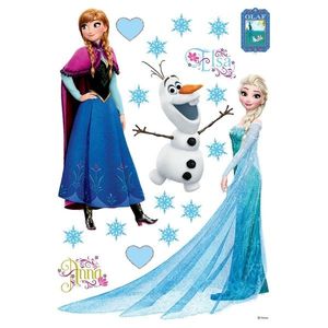 Samolepiaca dekorácia Elsa, Anna a Olaf, 42, 5 x 65 cm vyobraziť