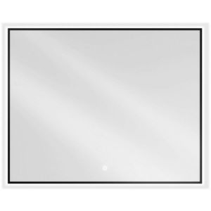 MEXEN - Erma zrkadlo s osvetlením 100 x 80 cm, LED 6000K, čierny rám 9814-100-080-611-70 vyobraziť