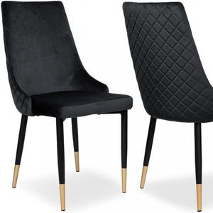 Čalúnená designová stolička ForChair V čierna vyobraziť