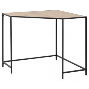 Rohový písací stôl Seaford hnedý vyobraziť