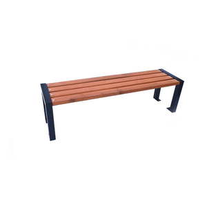 Hnedá drevená záhradná lavica – Rojaplast vyobraziť