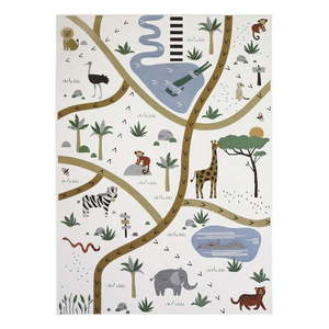 Krémovobiely detský koberec 123x180 cm Little Savannah – Nattiot vyobraziť