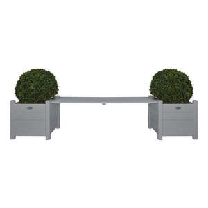 Sivá drevená záhradná lavica – Esschert Design vyobraziť