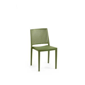 Zelená plastová záhradná stolička Bars - Rojaplast vyobraziť