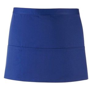 Premier Workwear Krátka čašnícka zástera s vreckami - Kráľovská modrá vyobraziť