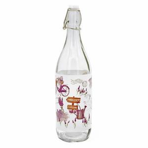 TORO Sklenená fľaša s patentným uzáverom TORO 1l levanduľa vyobraziť