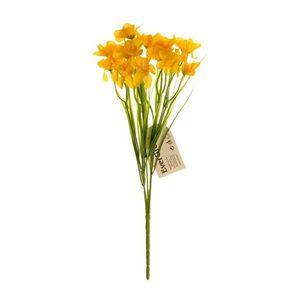 Umelá kytica Narcis s 15 kvetmi, žltá, 32 cm vyobraziť