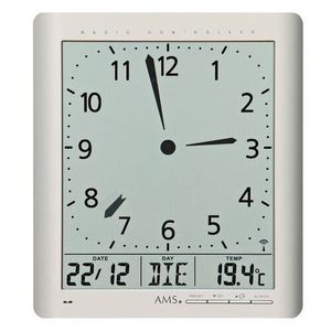 AMS 5898 digitálne nástenné i stolné hodiny, 21 x 24 cm vyobraziť