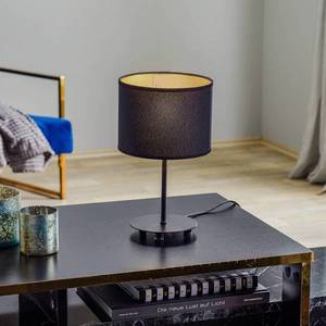 Duolla Stolová lampa Roller, čierna/zlatá, výška 30 cm vyobraziť