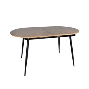 Jedálenský stôl, rozkladací, dub/čierna 150-190x75 cm, TAMERON vyobraziť