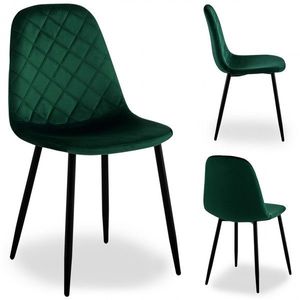 Čalúnená designová stolička ForChair III zelená vyobraziť