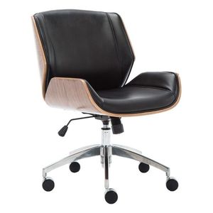 Kancelárska stolička RON čierna / orech vyobraziť