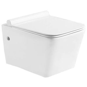 MEXEN - Cube Závesná WC misa vrátane sedátka s slow-slim, duroplast, biela 30924000 vyobraziť