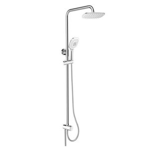 MEREO MEREO - Sprchový set s tyčou, hadicou, ručnou a tanier. hranatou sprchou, biela CB95001SW2 vyobraziť