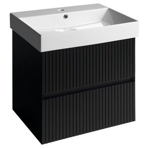 SAPHO - FILENA umývadlová skrinka 57x51, 5x43cm, čierna mat strip FID1260BS vyobraziť
