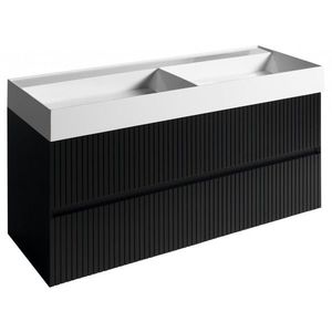 SAPHO - FILENA umývadlová skrinka 118x51, 5x43cm, čierna mat strip FID1212BS vyobraziť