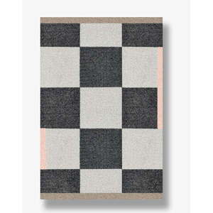 Čierno-biely umývateľný koberec 55x80 cm Square - Mette Ditmer Denmark vyobraziť
