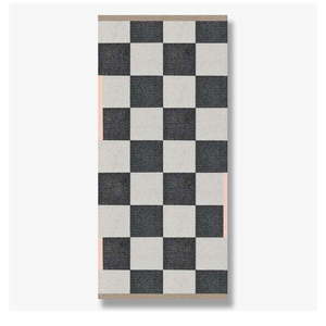 Čierno-biely umývateľný koberec 70x150 cm Square – Mette Ditmer Denmark vyobraziť