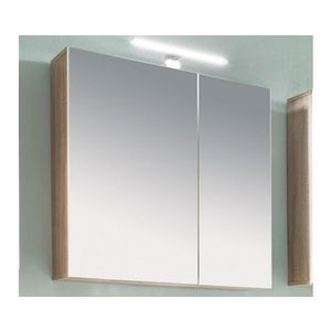 Kúpeľňová skrinka so zrkadlom Porto, dub sonoma% vyobraziť
