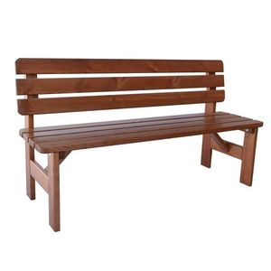 Záhradná drevená lavica Viking - 180 cm, lakovaná vyobraziť